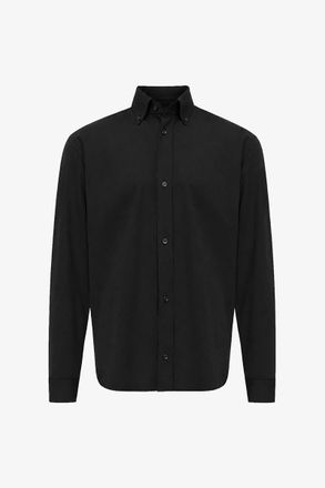 Genti Monogram Overhemd Box Fit | Zwart