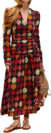 Carolina K Malika Long-Sleeve Midi Dress In Tabbi Brown