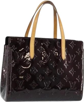 Louis Vuitton Pre-owned Handbags, female, Purple, Size: ONE SIZE Pre-owned Vintage Patent Leather Hand Bag