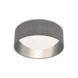 Briloner L&aacute;mpara De Techo Led Stea Scello, &Oslash; 32 Cm, 12 W, Gris Plateado