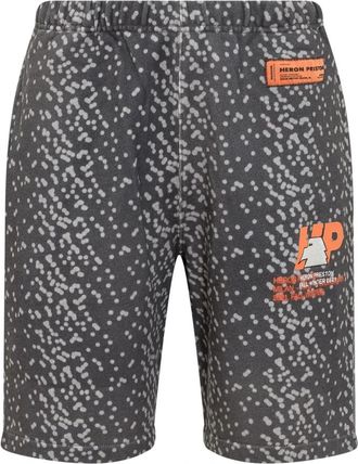Heron Preston Polka Dot Sweat Shorts - Heren - Korte Broeken - Zwart - XS - Katoen - Korte Broeken