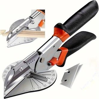 OEM Cortador De Ingletes Ajustable De 45 A 135 Grados - Multicortador Profesional Para Pvc, Pl&aacute;stico Y Molduras - Negro