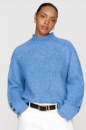 Pilcro Astrid Wool Blend Mock Neck Sweater