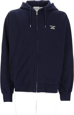 Dr&ocirc;le de Monsieur Zip-Up Hooded Cotton Hoodie