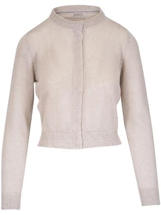 Brunello Cucinelli Cardigan con paillettes - Toni neutri