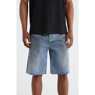 Purple Ferrous Steel Denim Shorts in Mid Indigo at Nordstrom Rack, Size 34