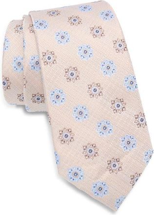 Nordstrom Atwood Medallion Silk Jacquard Tie in Taupe Medallion at Nordstrom