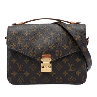 Louis Vuitton Pre-owned Pochette Metis - Dames - Pre-owned - Bruin - Maat: ONE Size Leer