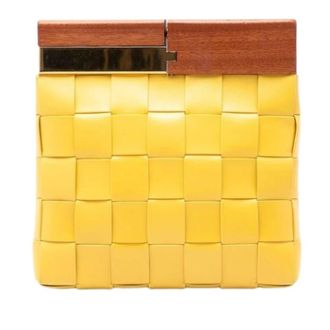 Bottega Veneta Pre-owned Snap Clutch - - Pre-owned - Donna - Giallo - ONE SIZE