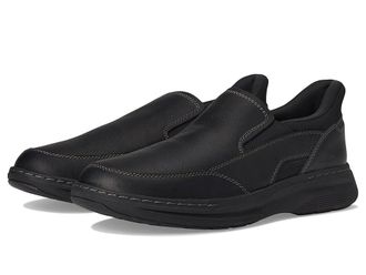 Clarks Craftwell Step Mens Shoes Black Tumbled Leather : 10 EE - Wide
