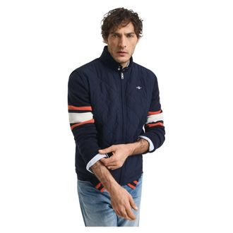 GANT Quilted Windcheater Vest - male - Gant - Waistcoats - Blue - S - Jackets