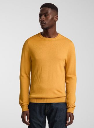 Le 31 Mens Responsible merino wool crew-neck sweater