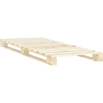 vidaXL Vidaxl - Estructura Cama Palets Sin Colch&oacute;n Madera Maciza Pino 90x200 Cm