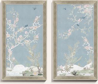 Ballard Designs Morning Flight Framed Art - Print II, 30 x 17 - Ballard Designs