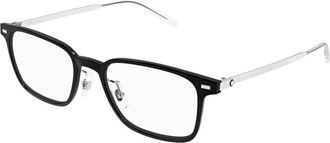 Montblanc Stijlvolle Bril in Zwart - Heren - Brillen - Zwart - 54 MM - Accessoires