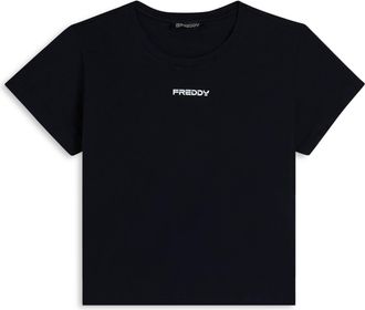 Freddy T-shirt comfort fit in jersey elasticizzato con logo