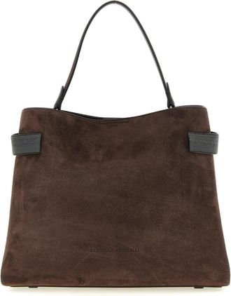 Brunello Cucinelli Brown Essence Large Tote