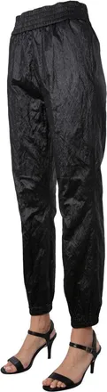 Fabiana Filippi Viscose Blend Jogging Pants - Black