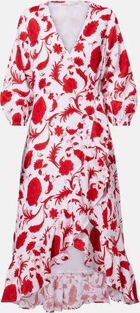 Heidi Klein Abito midi Evia in lino con stampa