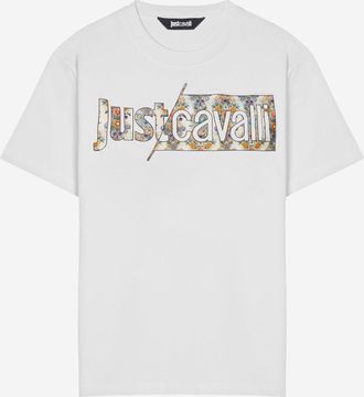 Just Cavalli Womens Cotton T-Shirt White T-Shirts & Jerseys