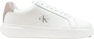 Calvin Klein Jeans Schoenen, Heren, Beige, 44 EU, Leer, Chunky Cupsole Sneakers