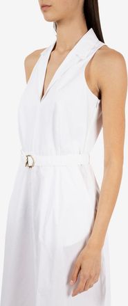 Patrizia Pepe Abito lungo in popeline white