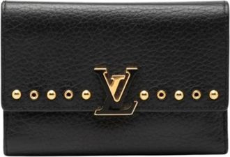 Louis Vuitton Pre-owned Studded Flap Wallet - Dames - Vintage Accessoires - Zwart - ONE Size - Vintage