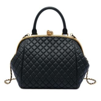 Chanel Pre-owned Vintage Satchel - Dames - Pre-owned - Zwart - Maat: ONE Size Leer
