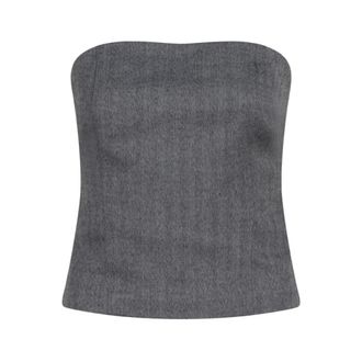 Dante6 Dames, Tops, Grijs, Maat: M Satijn