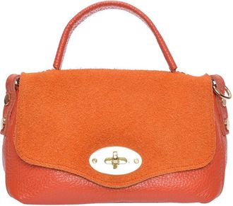 Roberta M Oranje Rundleer Tas