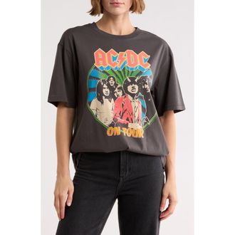 Junk Food AC/DC On Tour Graphic T-Shirt in Vintage Black at Nordstrom Rack, Size Small/medium