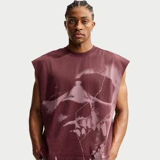 Nike Mens Ja Standard Issue Basketball Sleeveless Top in Red | IM5202-652