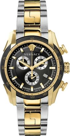 Versace Elegant Chronograph Watch - Heren - Horloges - Geel - ONE Size - Accessoires
