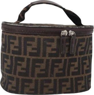 Fendi Pre-owned Mini Bags, female, Brown, Size: ONE SIZE Pre-owned Canvas Mini Bag