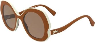 Longchamp Lo 780S Zonnebril - Dames - Zonnebrillen - Bruin - 52 MM - Accessoires