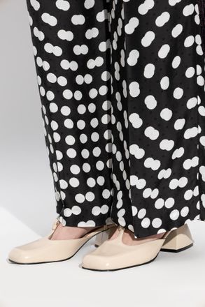 Nodaleto Leather Heeled Shoes, Womens, Cream