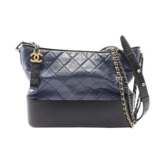 Chanel Pre-owned Cross Body Bags, female, Blue, Size: ONE SIZE Pre-owned Vintage Cross Body Bag