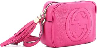 Gucci Soho Disco kleine leren crossbodytas - Roze
