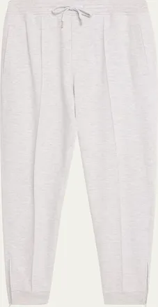 Brunello Cucinelli Mens Pintuck-Pleated Drawstring Sweatpants