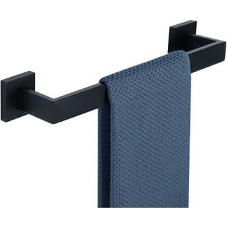 OEM Toallero De Pared, Soporte Para Toallas De Ba&ntilde;o, Toallero De 40 Cm, Acero Inoxidable Sus304, Acabado Negro Mate - Crezuo