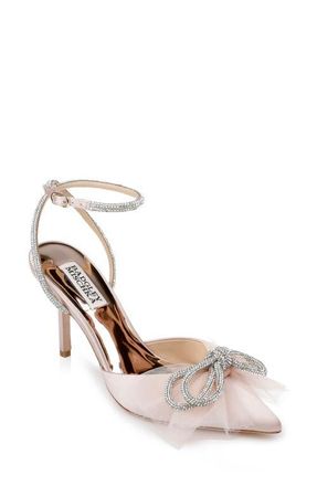 Badgley Mischka Sacred Bow Pump in Blush at Nordstrom, Size 6.5