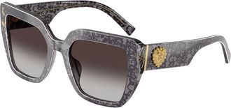 Dolce & Gabbana DG4538 34718G Womens Sunglasses Black Size 54