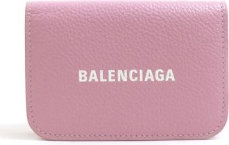 Balenciaga Pink Leather Wallet (Tri-Fold) (Pre-Owned)
