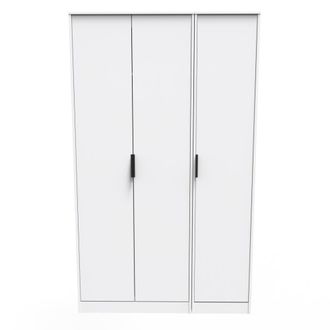 Welcome Furniture Helsinki Ready Assembled Wardrobe with 3 Doors - White Matt - Welcome Furniture | TJ Hughes