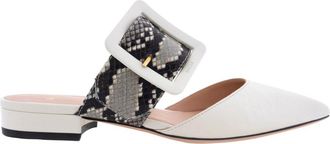Bally Jemina Pointed-Toe Leather Mules, Brand Size 35 ( US Size 4.5 )