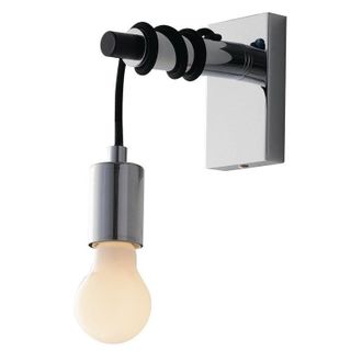 Fan Europe Applique admiral con struttura in metallo cromato e cavi in tessuto