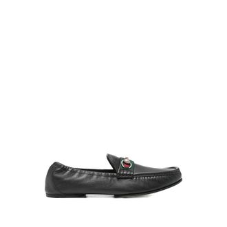 Gucci Horsebit-detail Leather Loafers