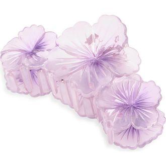 BP. Triple Flower Claw Clip in Purple at Nordstrom