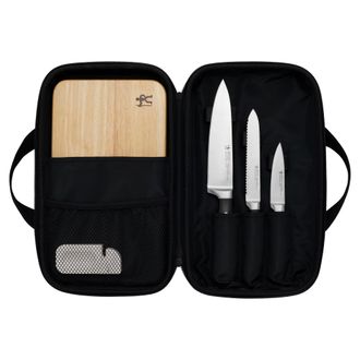 J.A. Henckels International Forged Accent 6-pc Travel Knife Set - Black Handles