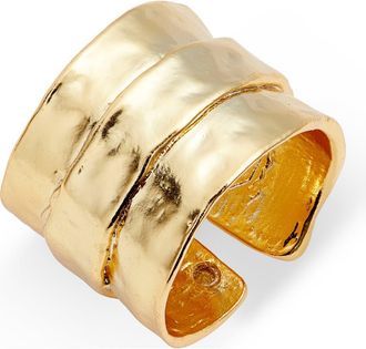 Karine Sultan Parchment Textured Ring in Gold at Nordstrom